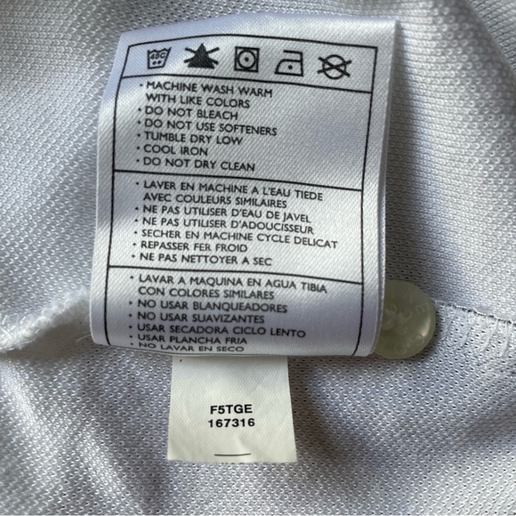 Nike Golf Dri-FIT men’s white Ballantine’s Scotch polo, size medium - Picture 9 of 9